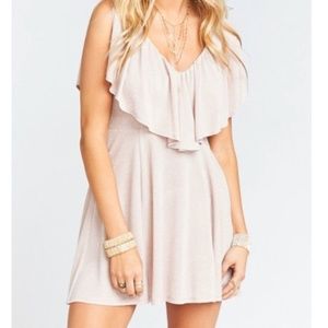 DAPHNE DRESS ~ DANCING QUEEN SHINE BLUSH XS